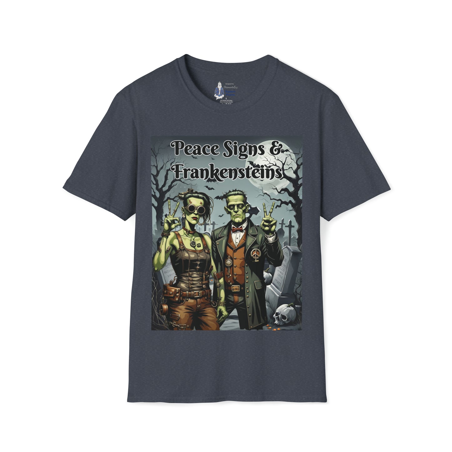 Peace Signs & Frankensteins T-Shirt for Halloween