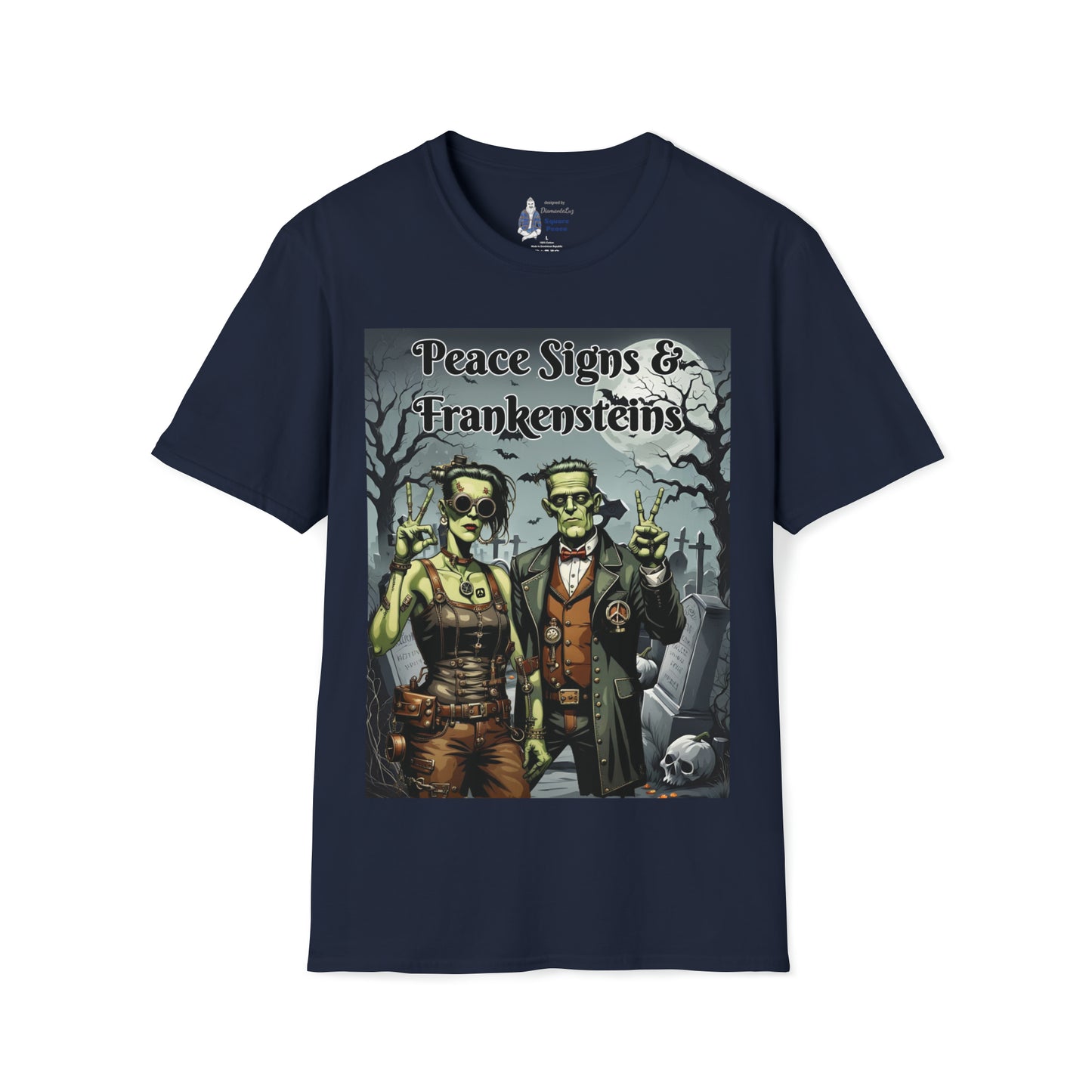 Peace Signs & Frankensteins T-Shirt for Halloween