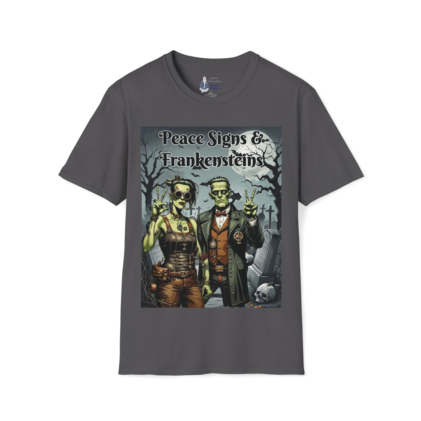 Peace Signs & Frankensteins T-Shirt for Halloween
