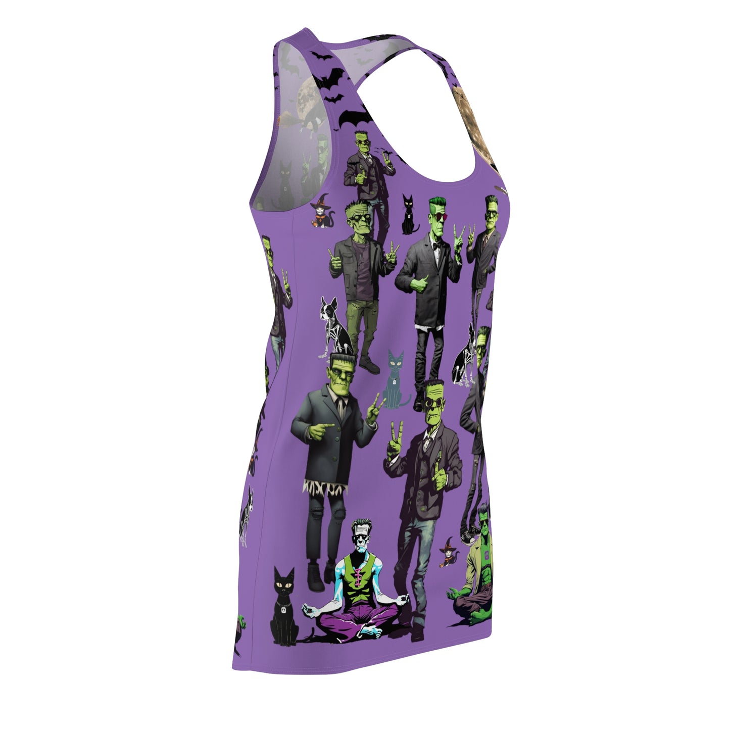 Peace Signs & Franensteins Racerback Sleeveless for Halloween