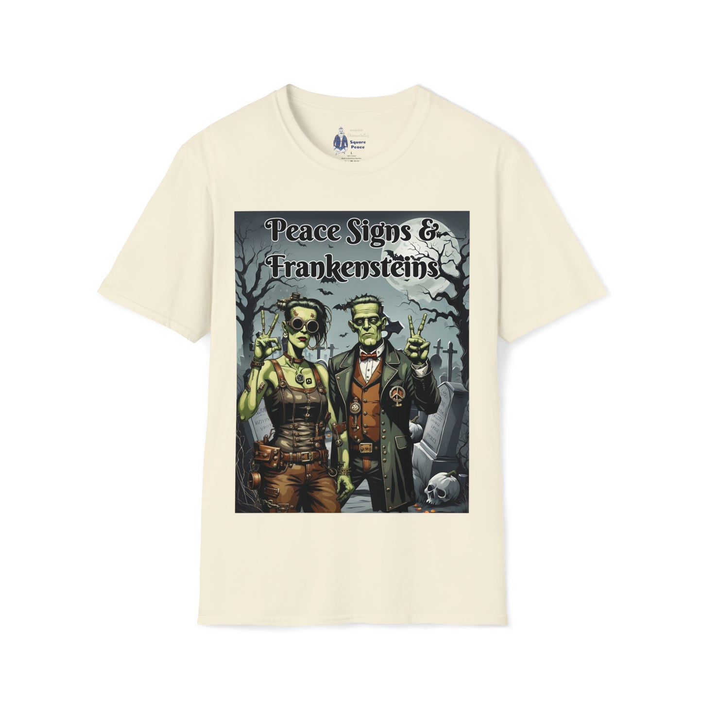 Peace Signs & Frankensteins T-Shirt for Halloween