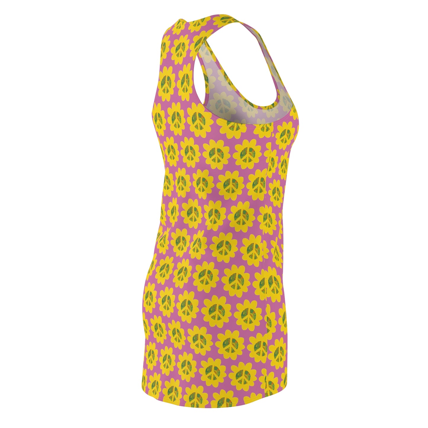Peace Flower Power Racerback Sleeveless Dress