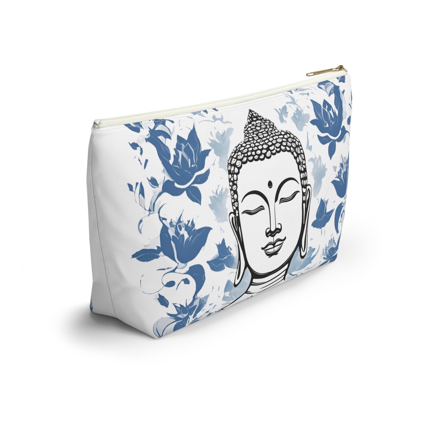 Zen Blue Lotus Buddha Pouch w T-bottom