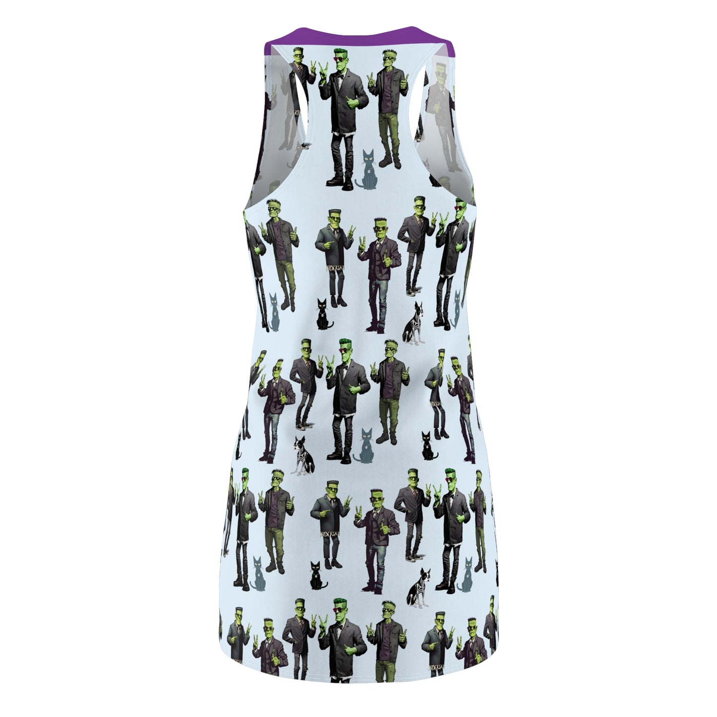Peace Signs & Franensteins Sleeveless Racerback Dress for Halloween