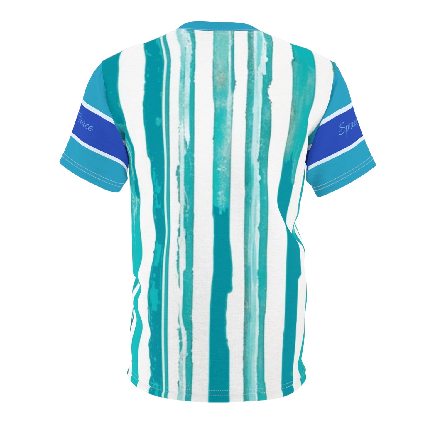 Pop Art Buddha on Distressed Stripes Shirt