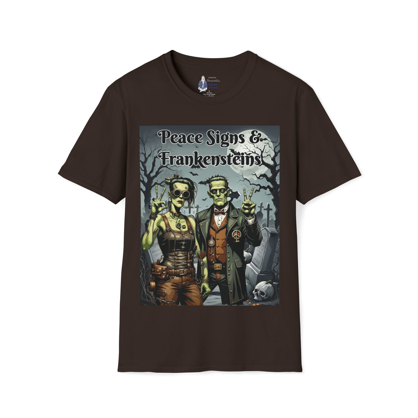 Peace Signs & Frankensteins T-Shirt for Halloween