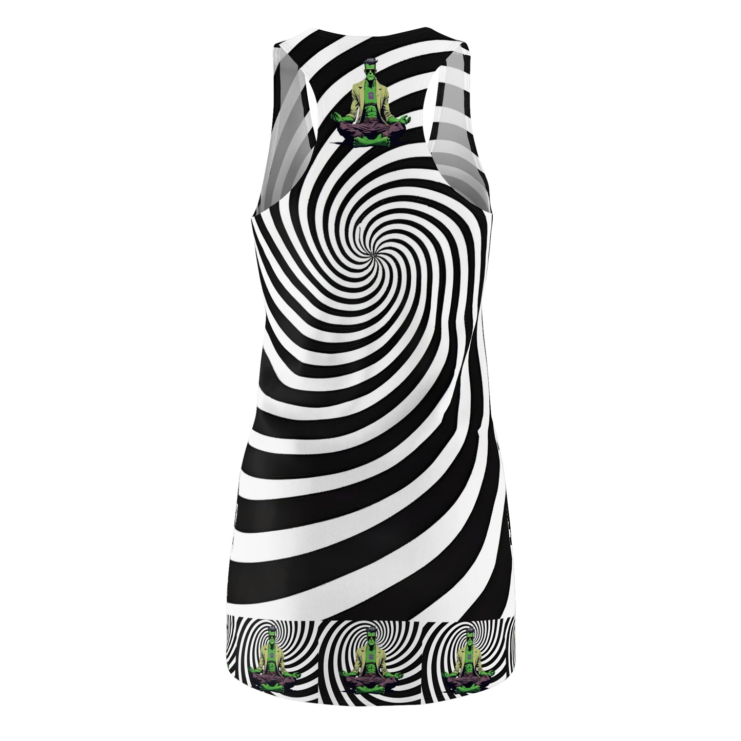 Meditating Frankenstein Racerback Sleeveless for Halloween