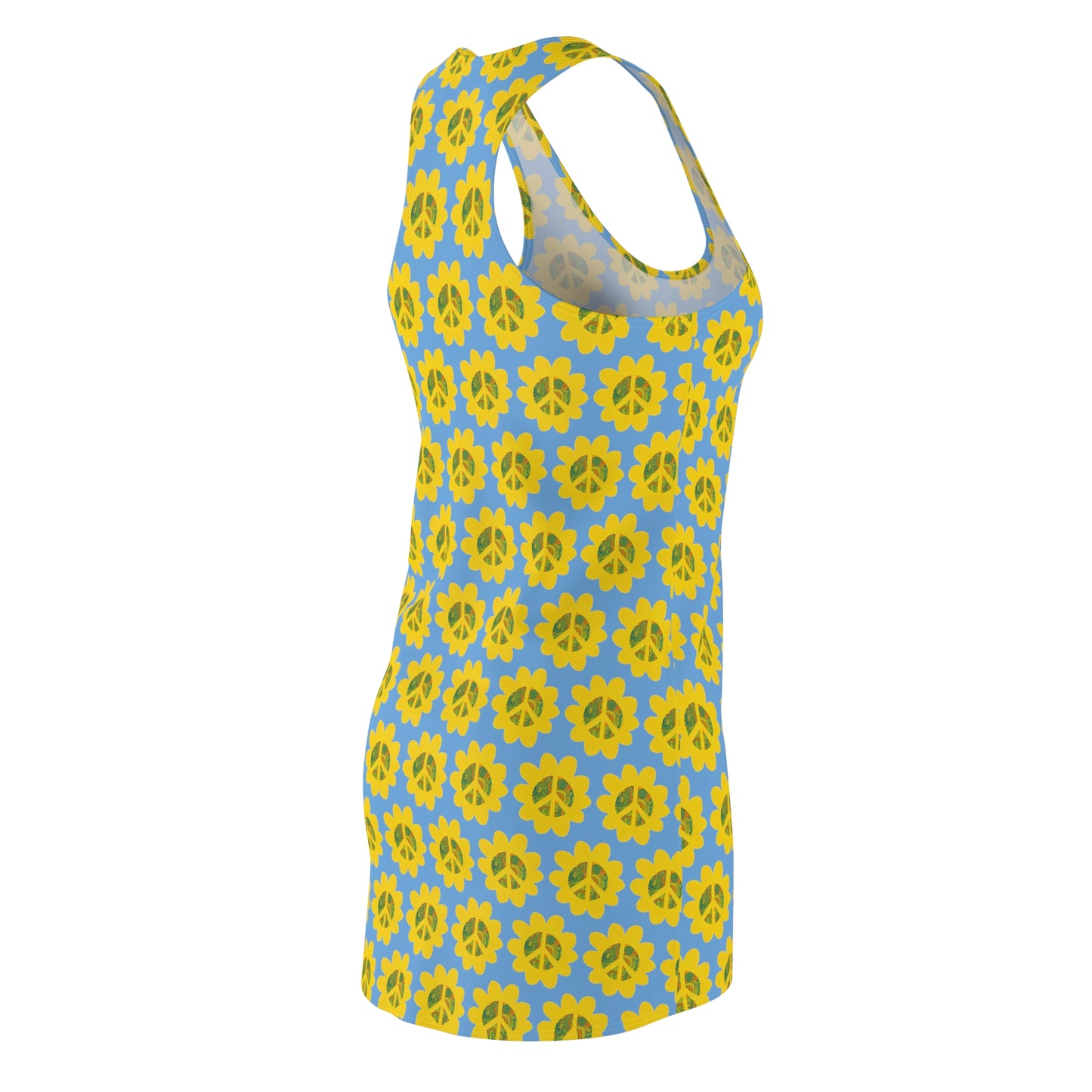 Peace Flower Power Racerback Sleeveless Dress