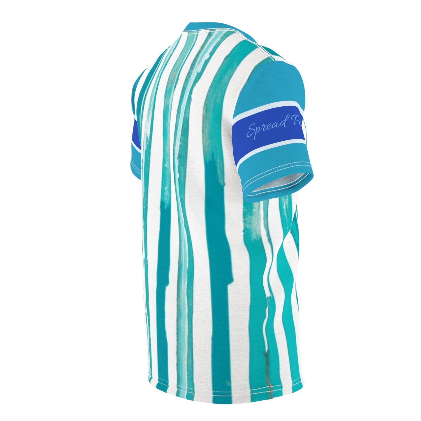 Pop Art Buddha on Distressed Stripes Shirt