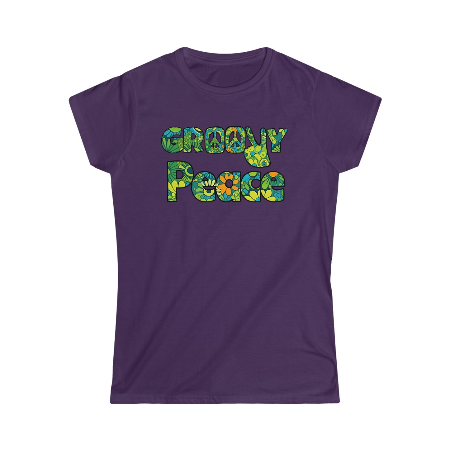 Groovy Peace Women's Softstyle Tee
