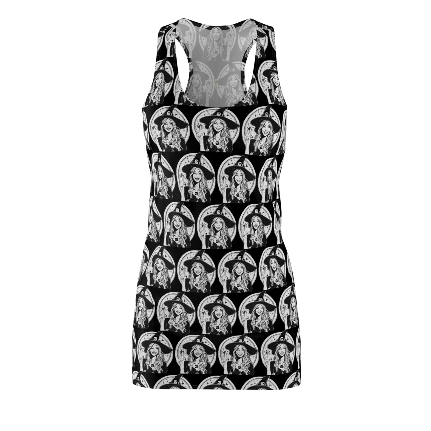 Witching You Peace Racerback Sleeveless Dress for Halloween