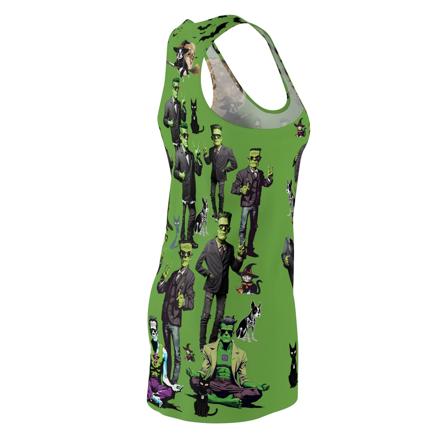 Peace Signs & Franensteins Racerback Sleeveless Dress for Halloween
