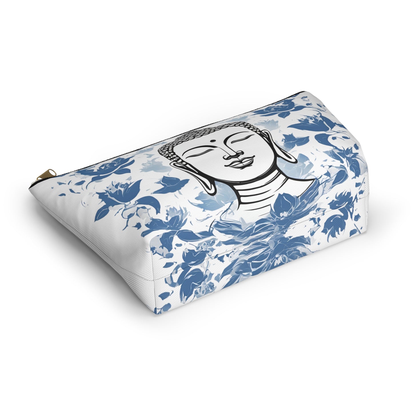 Zen Blue Lotus Buddha Pouch w T-bottom