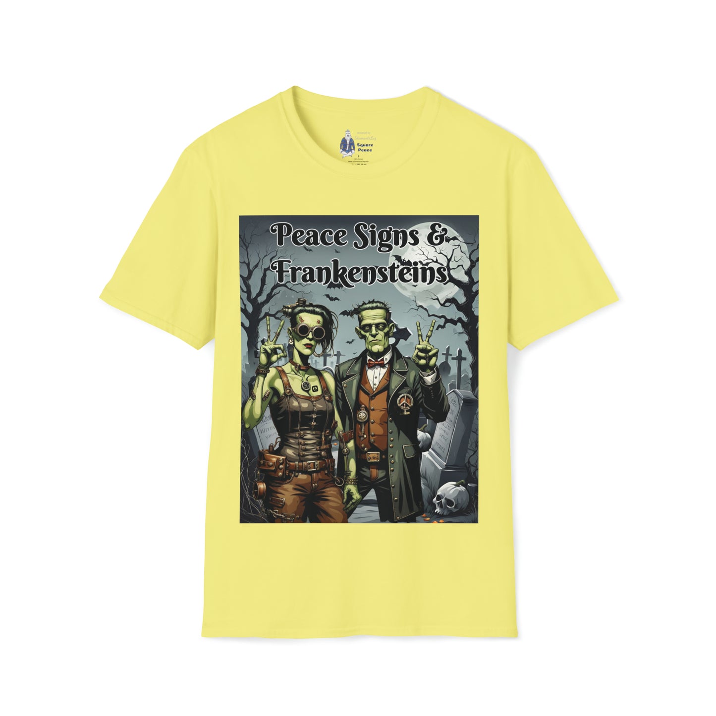 Peace Signs & Frankensteins T-Shirt for Halloween