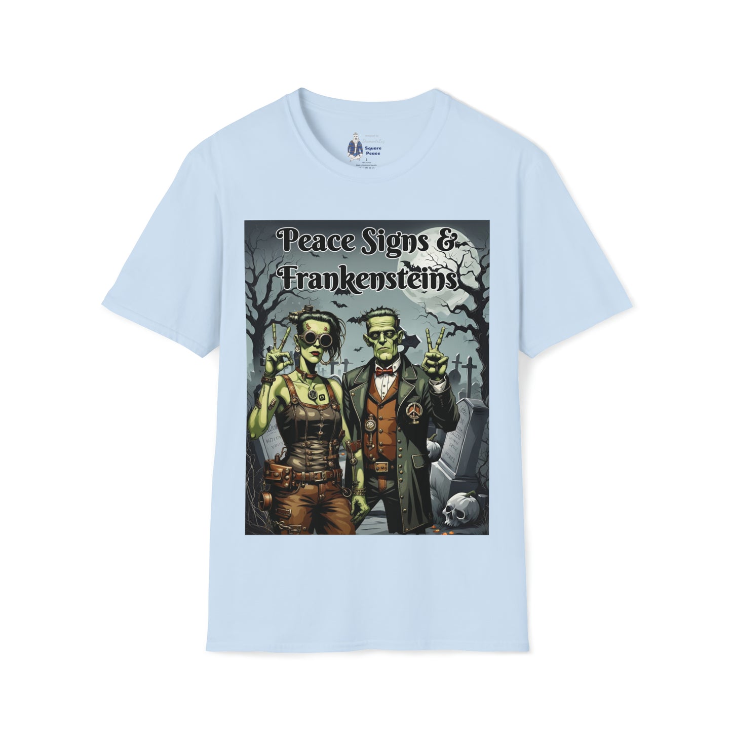 Peace Signs & Frankensteins T-Shirt for Halloween