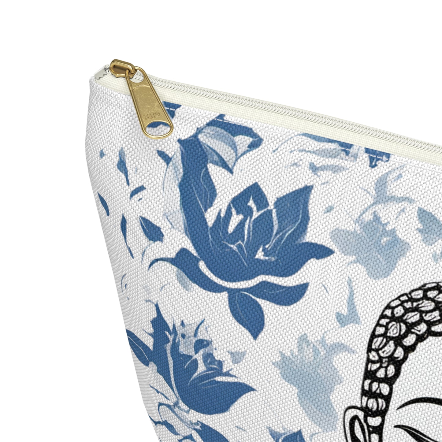 Zen Blue Lotus Buddha Pouch w T-bottom