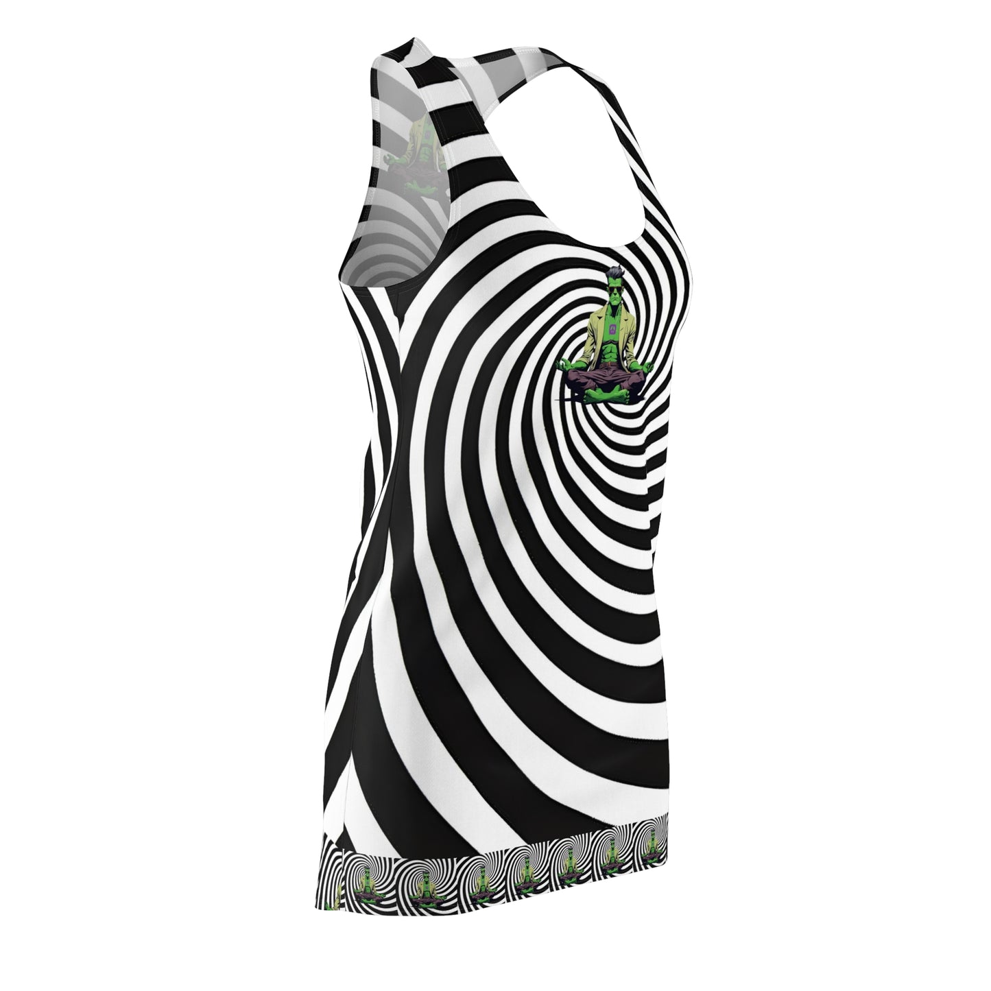 Meditating Frankenstein Racerback Sleeveless for Halloween