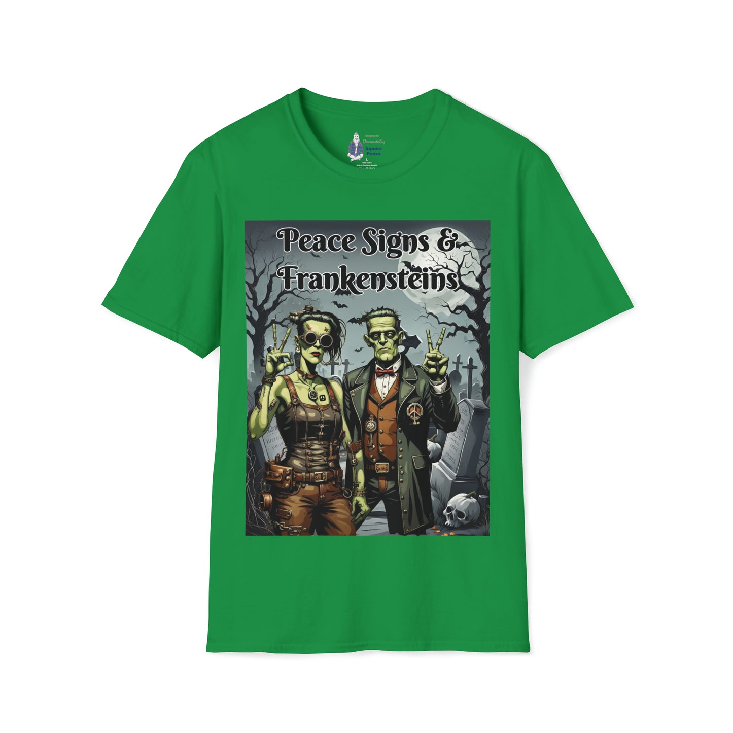 Peace Signs & Frankensteins T-Shirt for Halloween