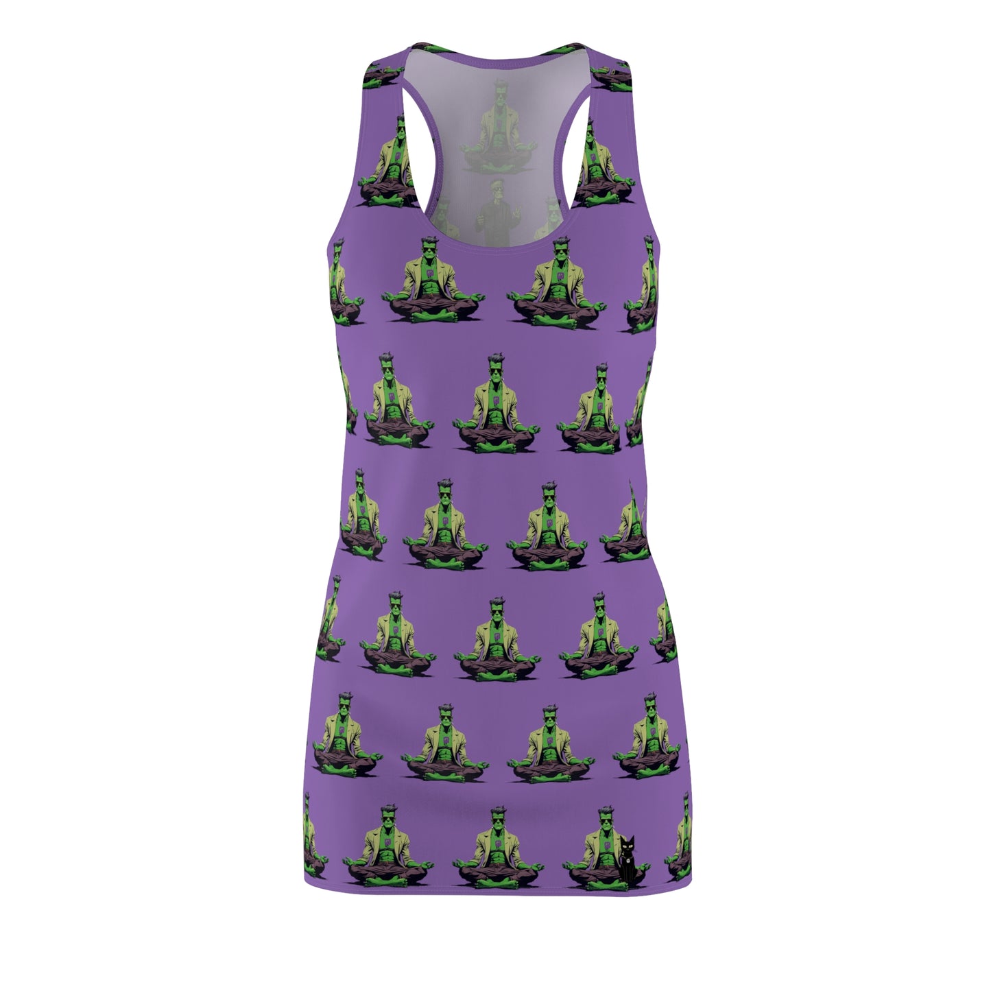Meditating Frankenstein Racerback Dress for Halloween