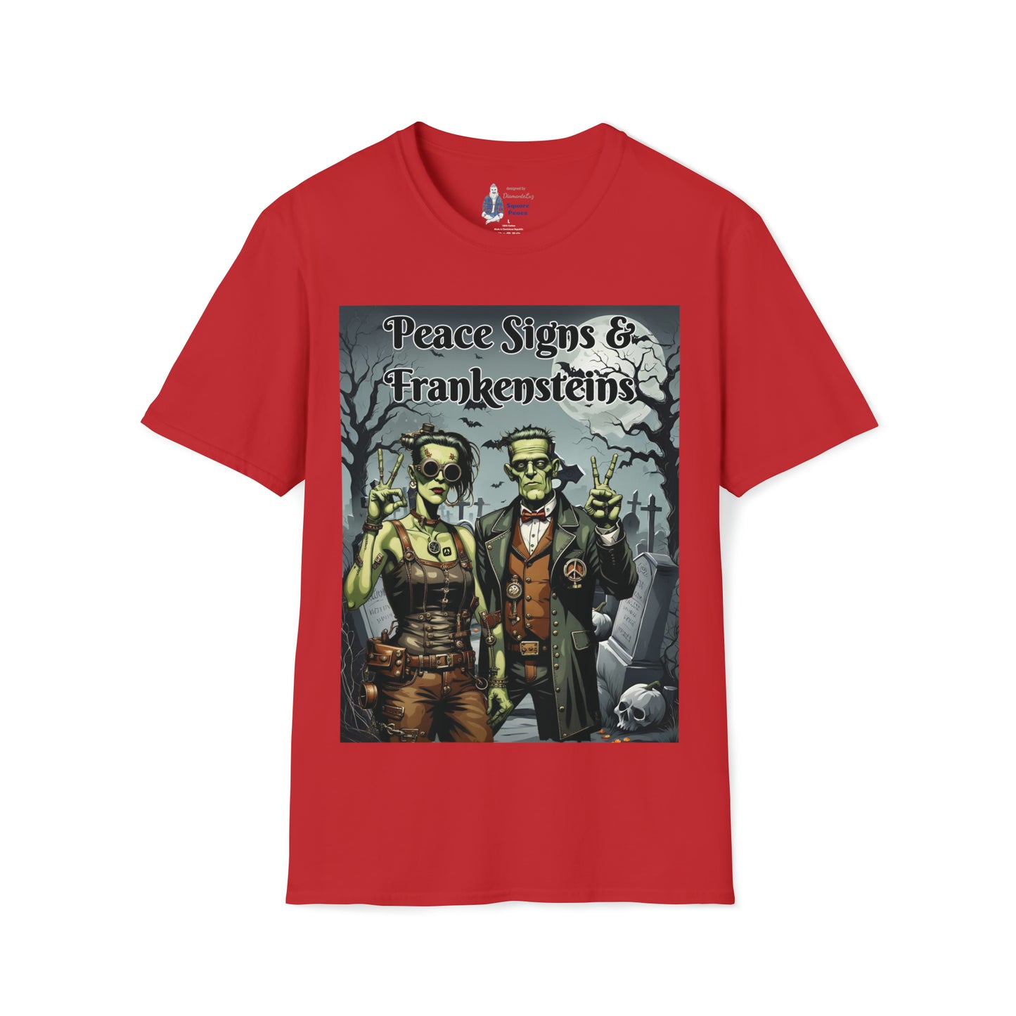 Peace Signs & Frankensteins T-Shirt for Halloween