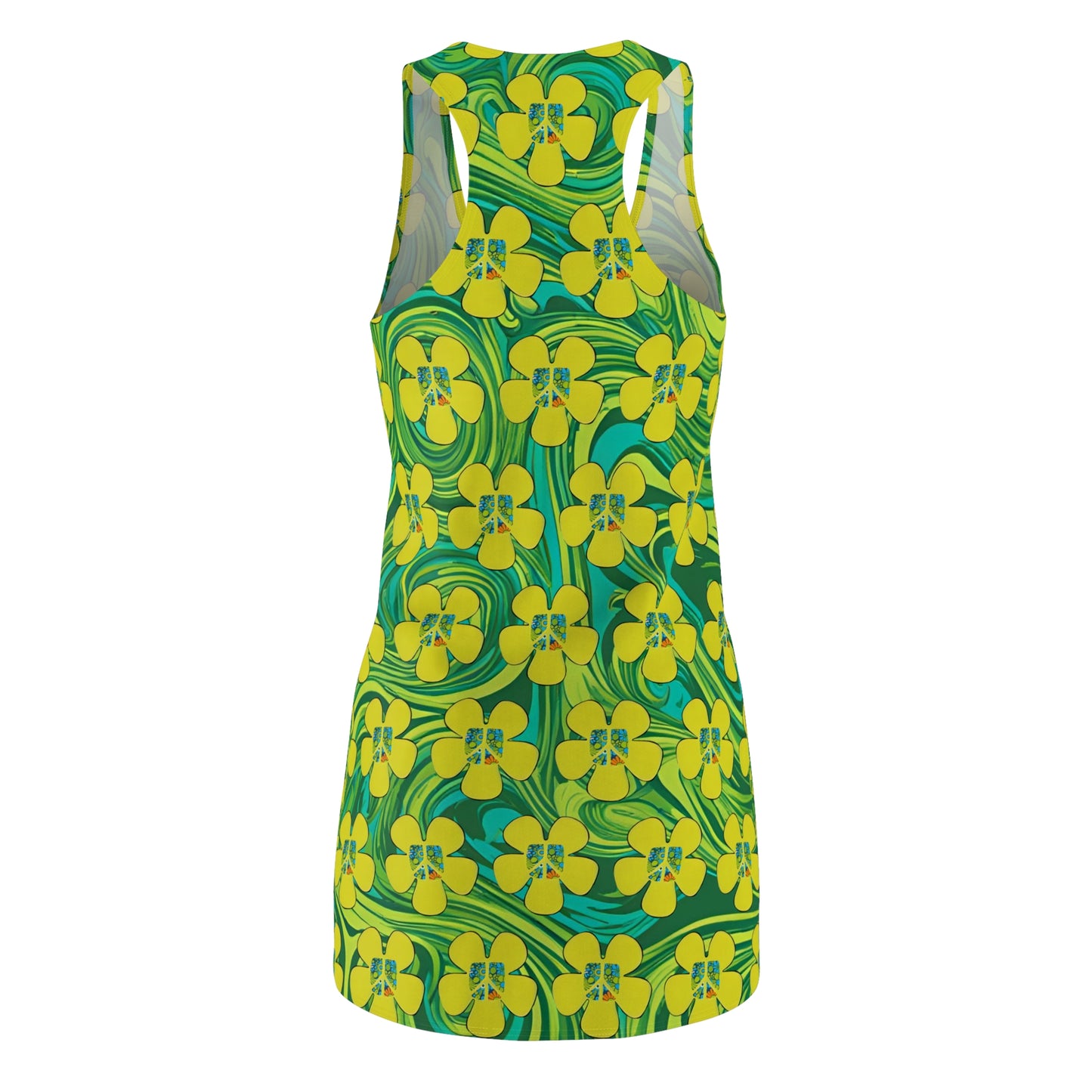 Peace Flower Power Racerback Sleeveless Dress