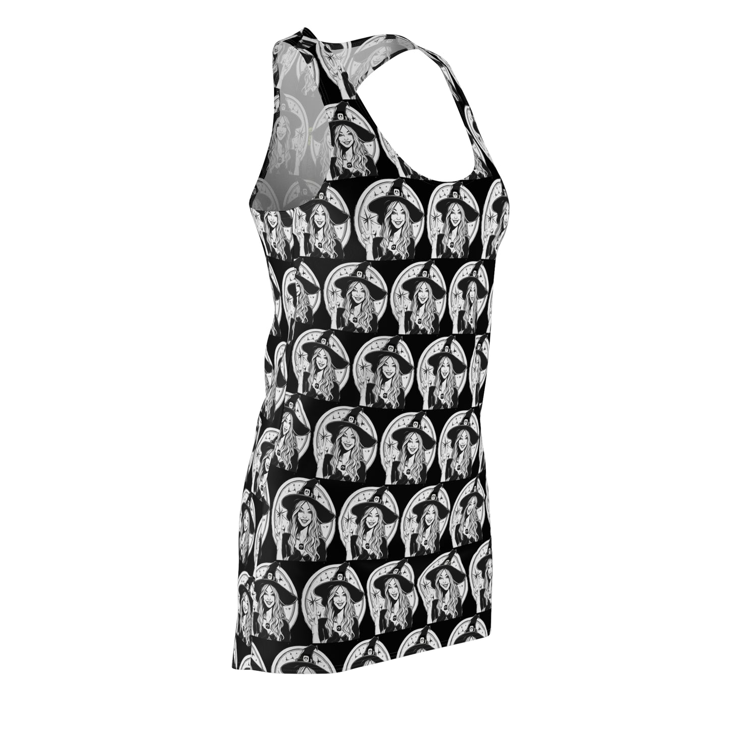 Witching You Peace Racerback Sleeveless Dress for Halloween