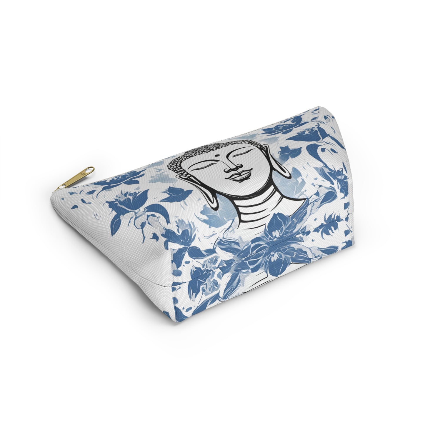 Zen Blue Lotus Buddha Pouch w T-bottom