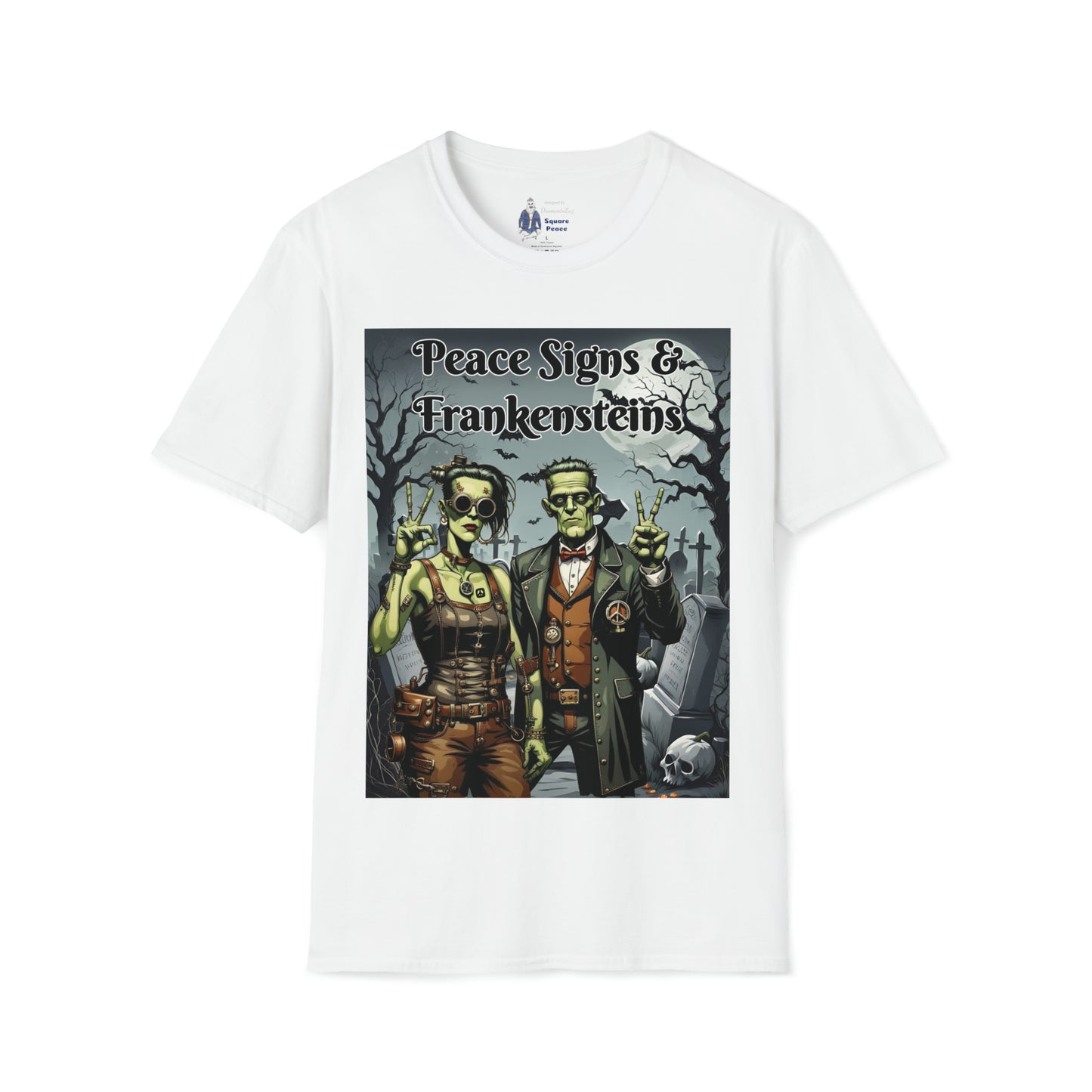Peace Signs & Frankensteins T-Shirt for Halloween