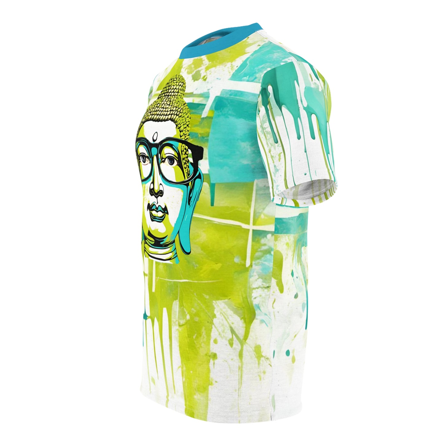 Pop Art Buddha Wearing Glasses Unisex Pull-Over Shirt