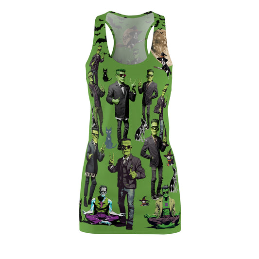 Peace Signs & Franensteins Racerback Sleeveless Dress for Halloween