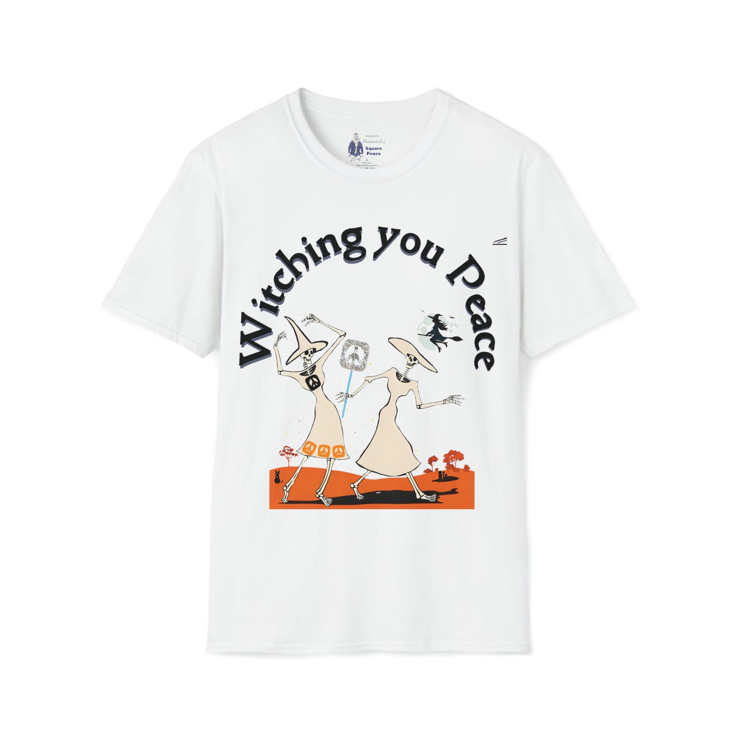 Witching You Peace T-Shirt for Halloween