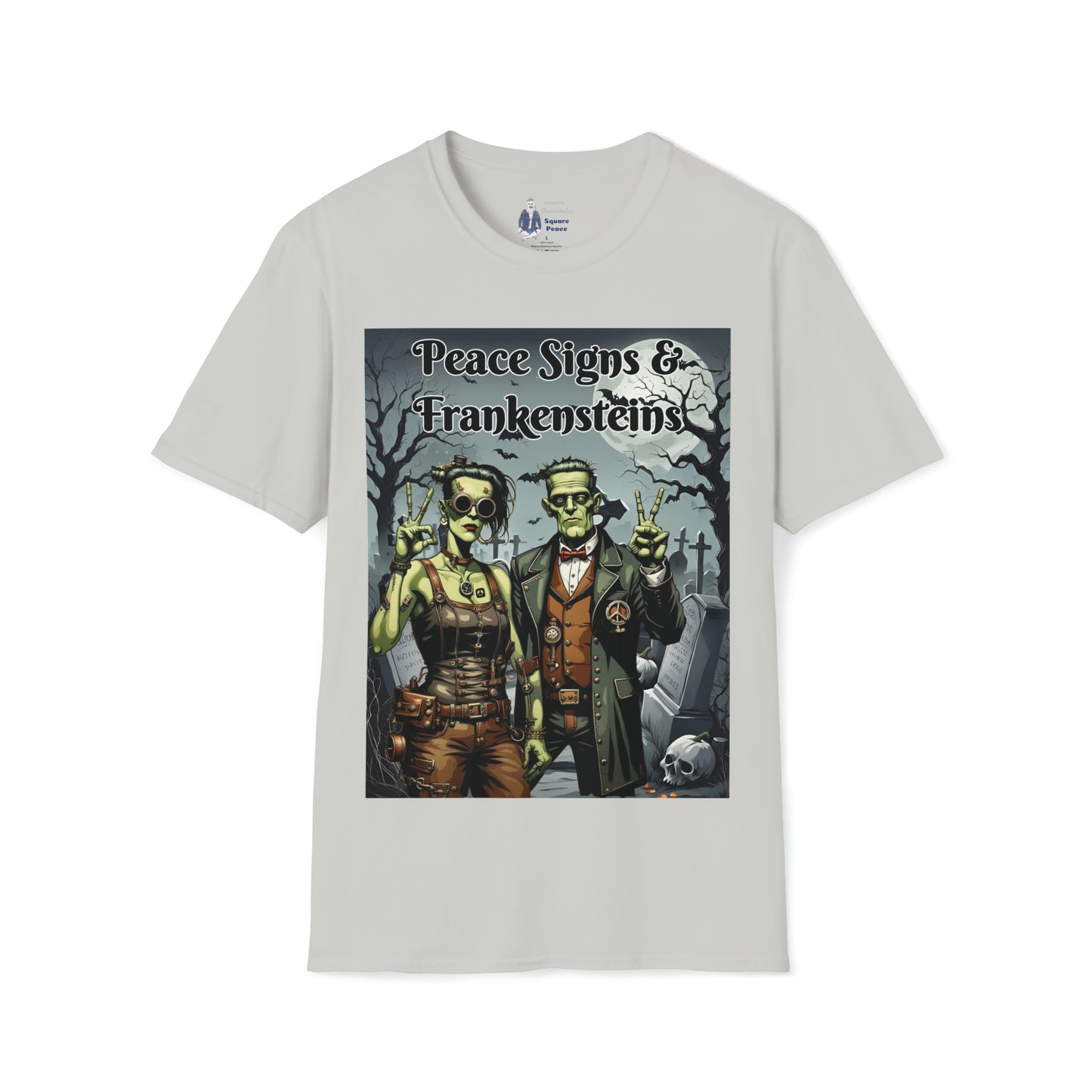 Peace Signs & Frankensteins T-Shirt for Halloween