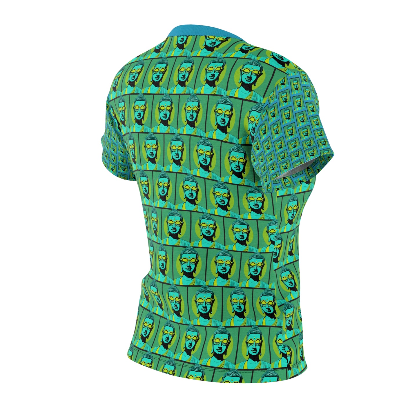 Women's Pop Art Buddha Wearing Shades Pull-Over Top