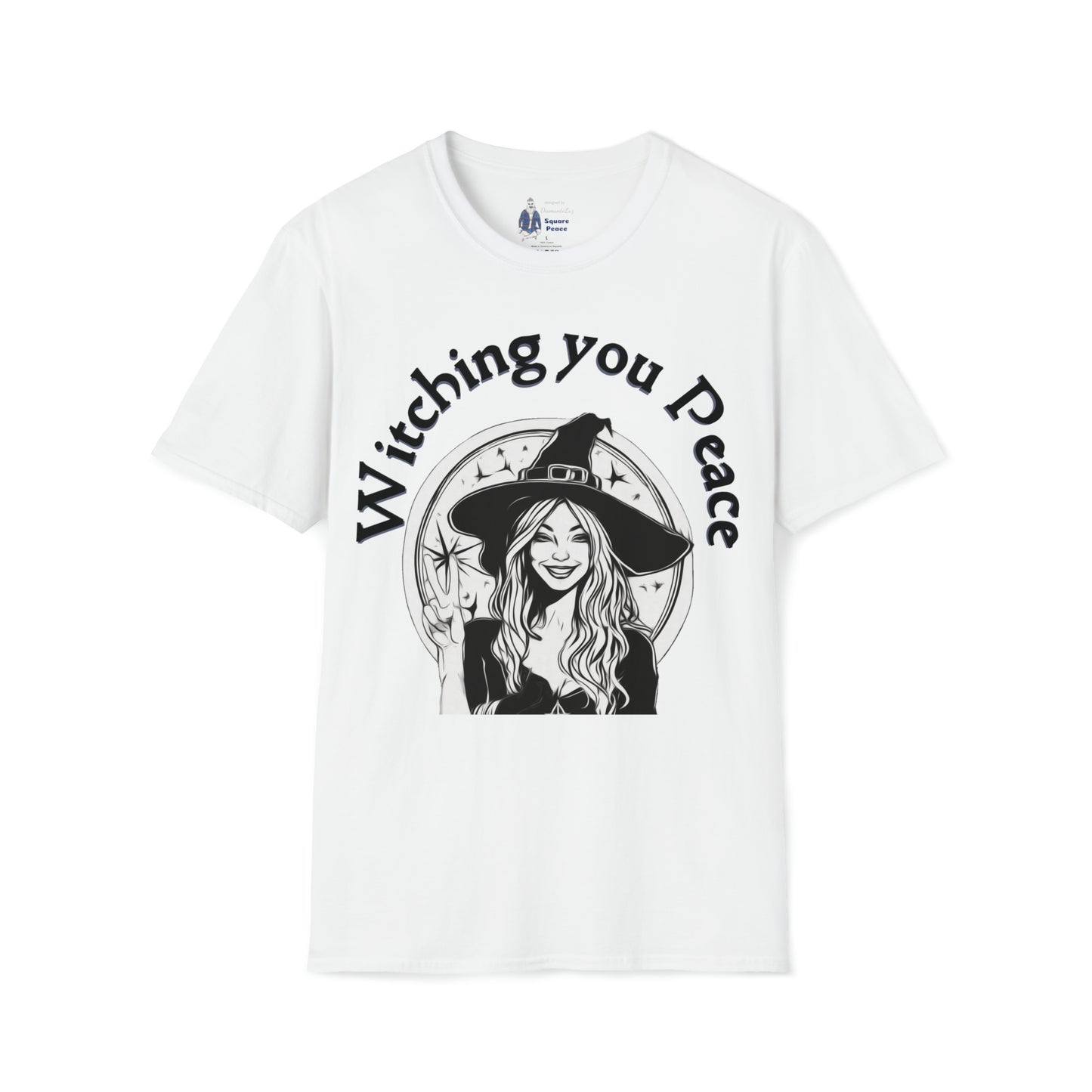 Witching You Peace T-Shirt for Halloween