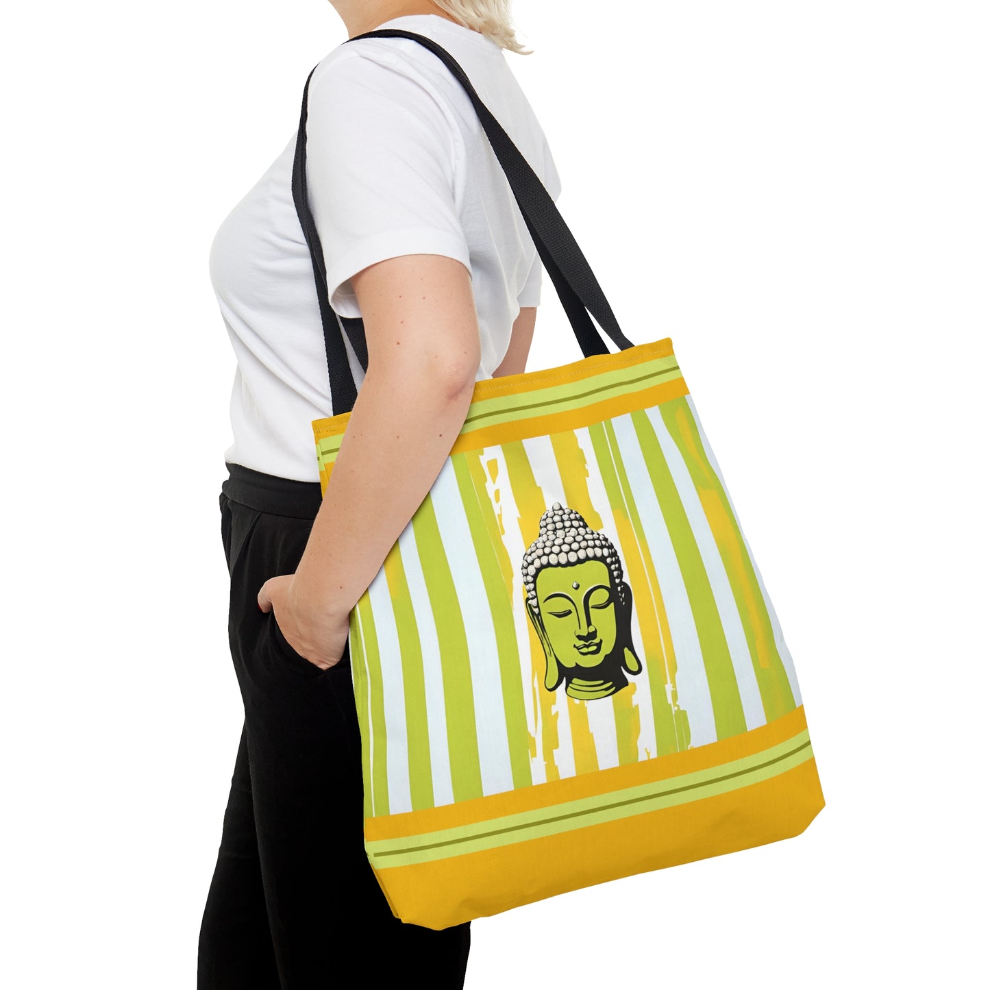 Zen Pop Art Buddha Tote Bag