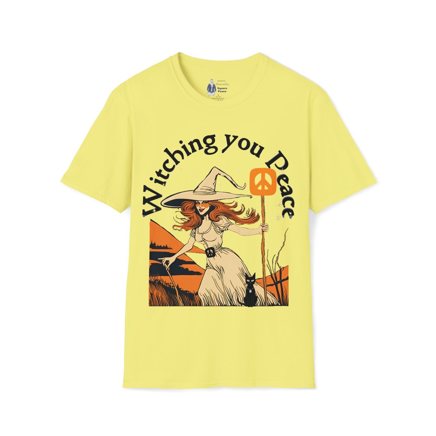 Witching You Peace T-Shirt for Halloween