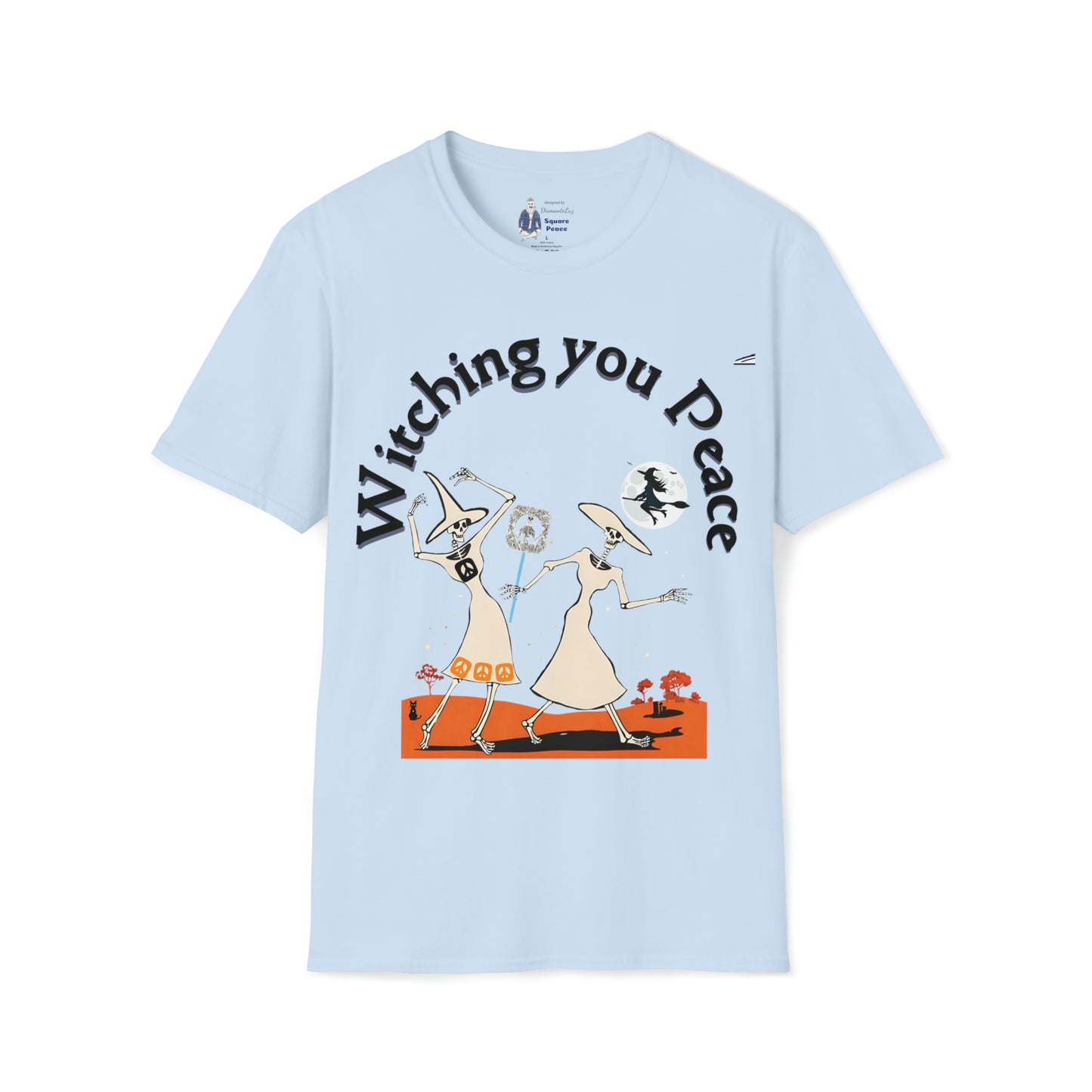 Witching You Peace T-Shirt for Halloween