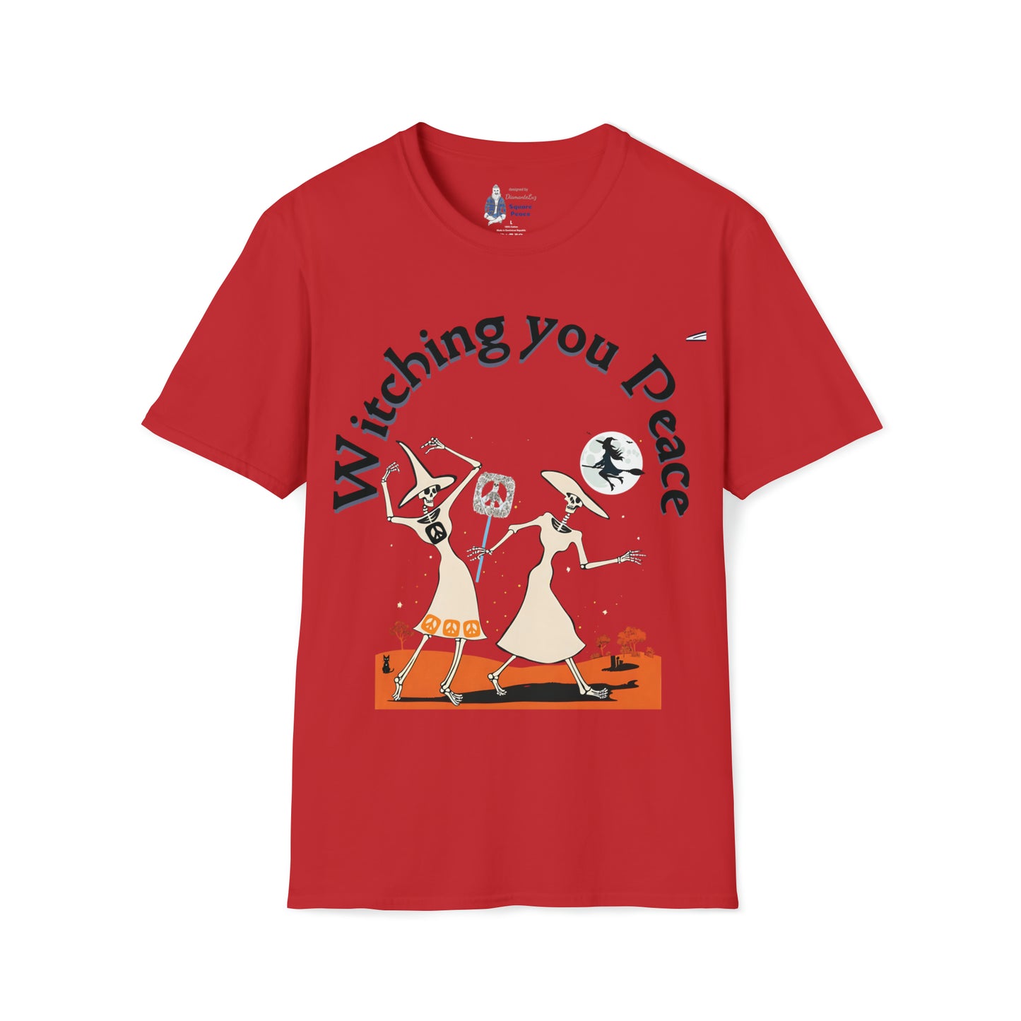 Witching You Peace T-Shirt for Halloween