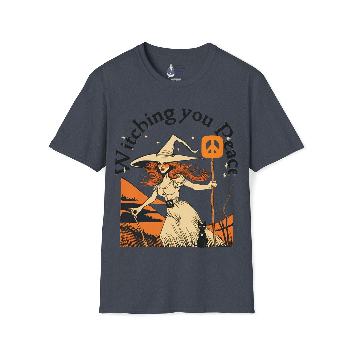 Witching You Peace T-Shirt for Halloween