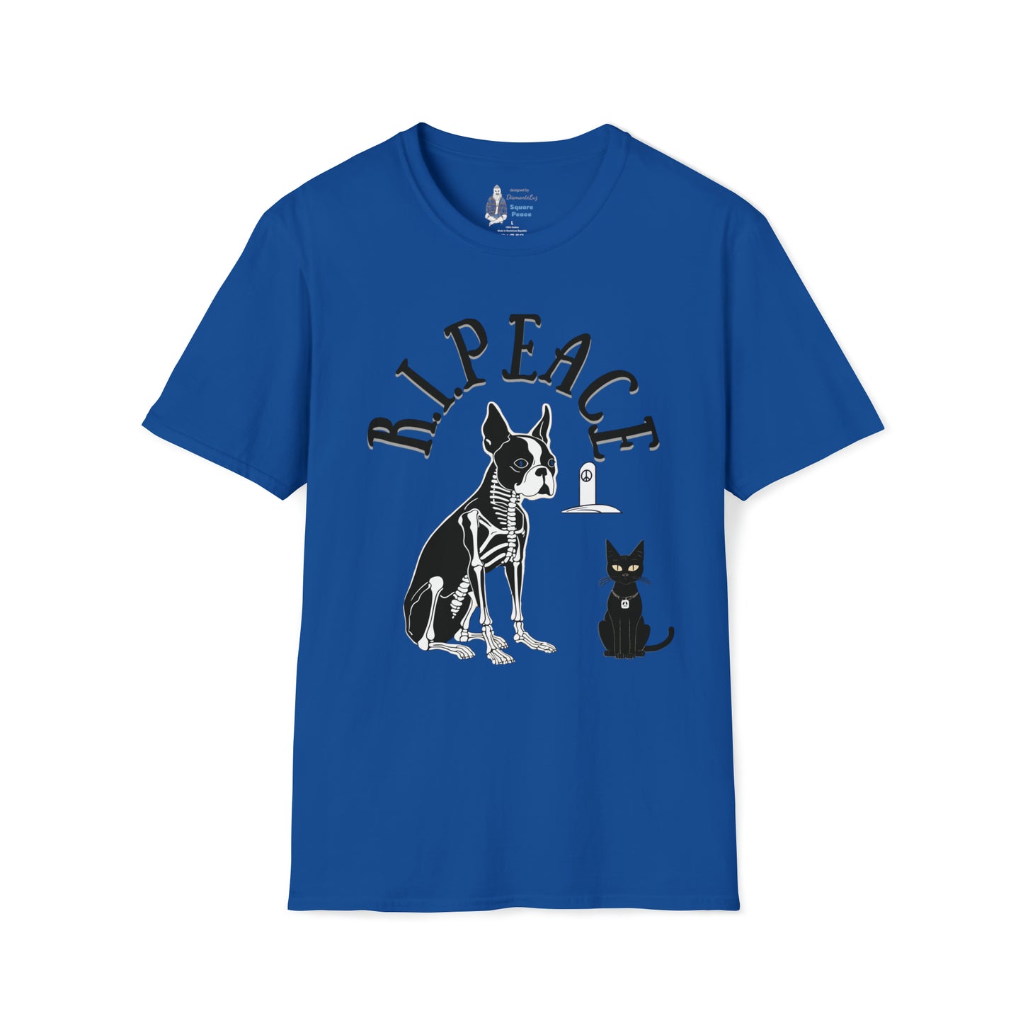 R.I.Peace Boston Terrier T-Shirt for Halloween