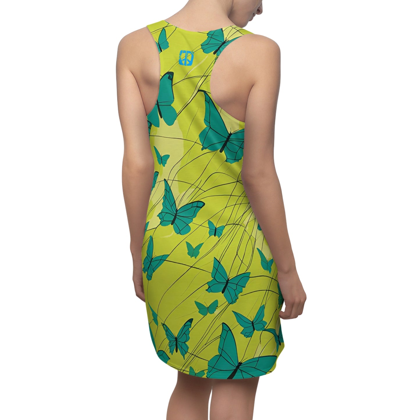 Transformative Peace Butterflies Racerback Sleeveless Slip Dress