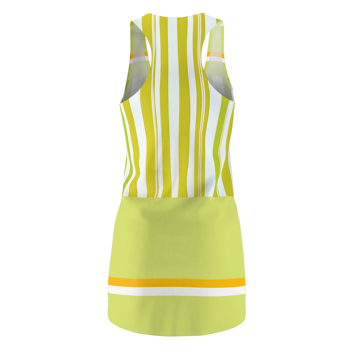 Zen Pop Art Buddha on Stripes Racerback Sleeveless Dress