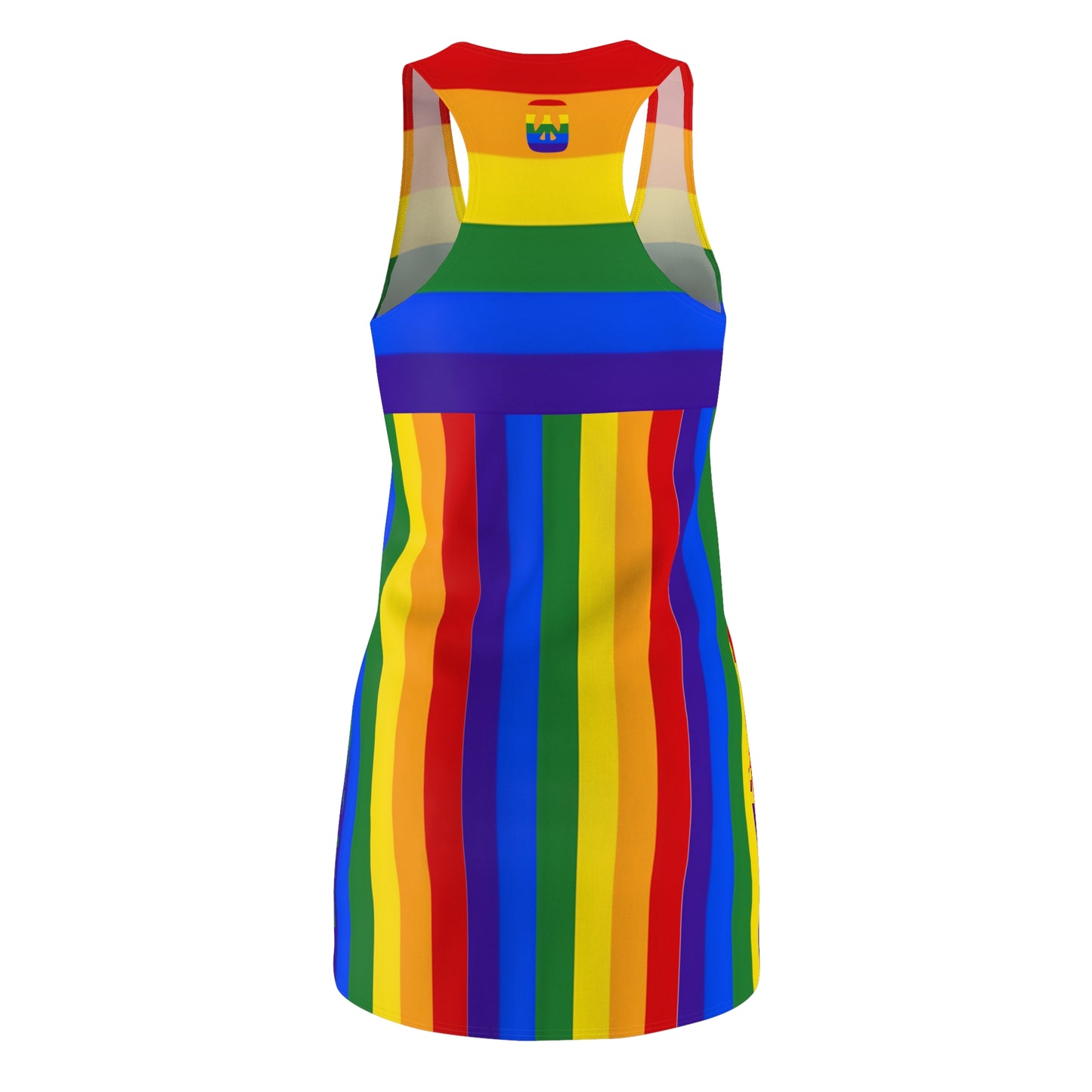 Rainbow Buddha Racerback Sleeveless Dress