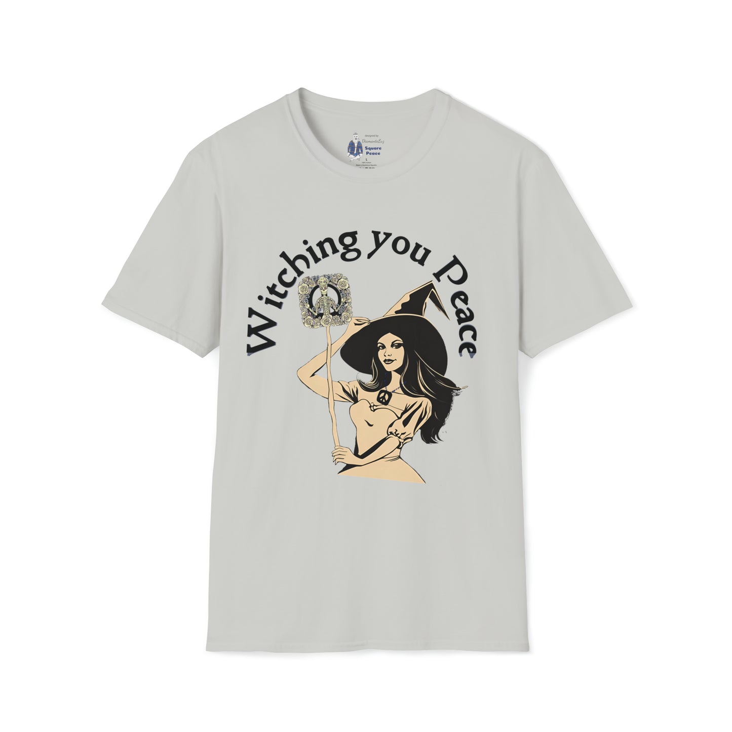 Witching You Peace T-Shirt for Halloween