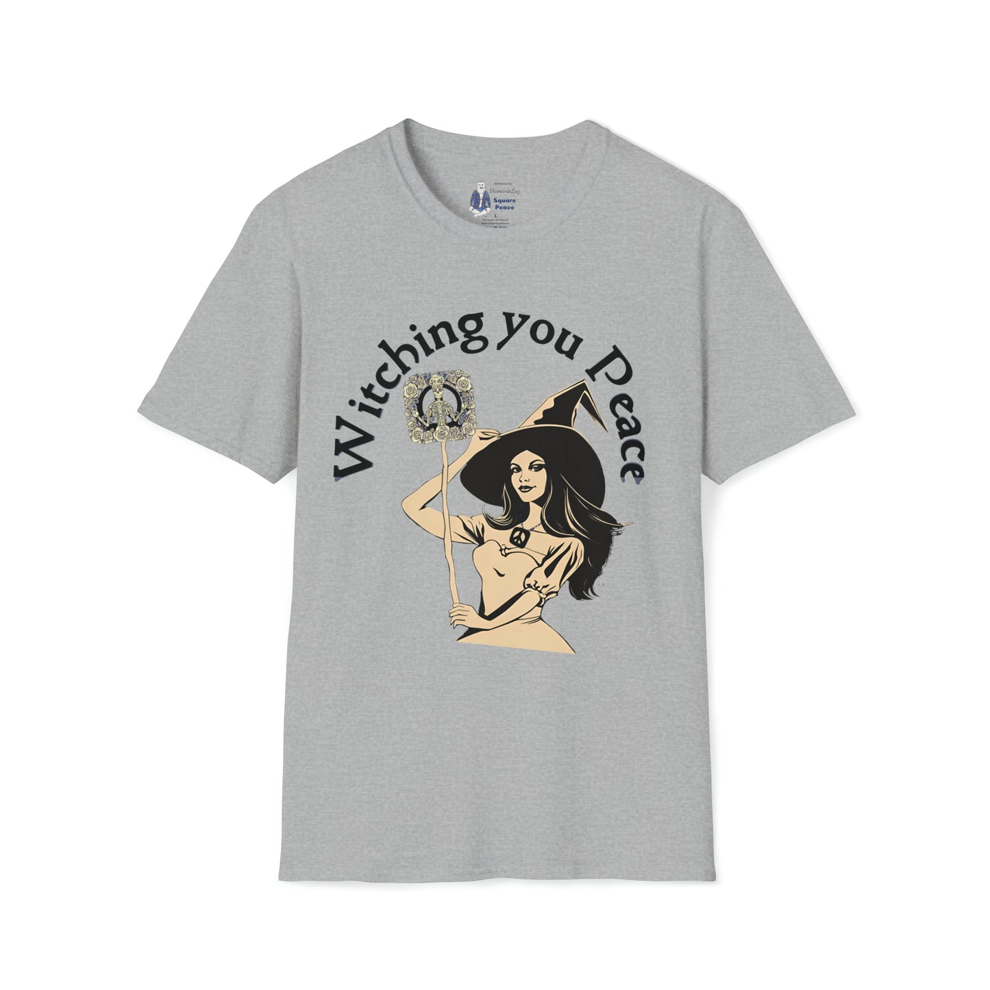 Witching You Peace T-Shirt for Halloween