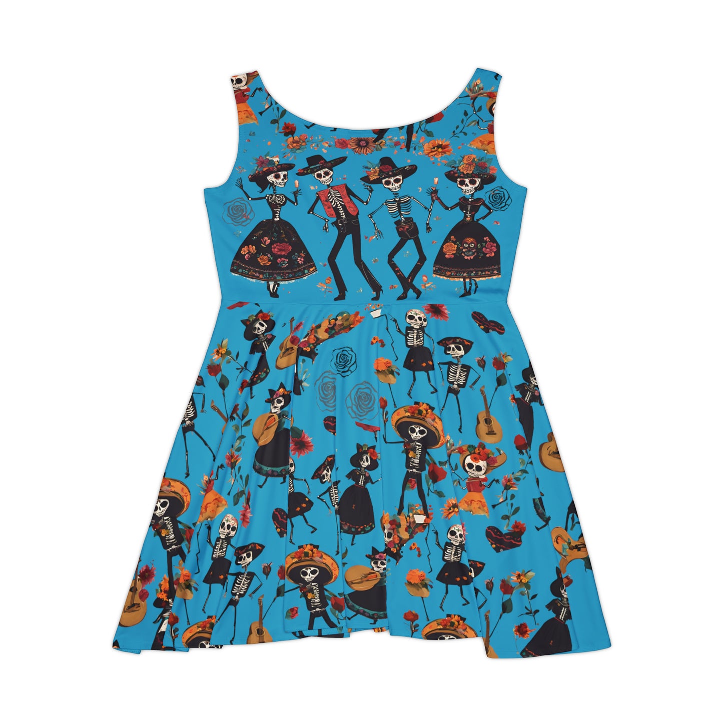 Day of the Dead Women's Sleeveless Skater Dress