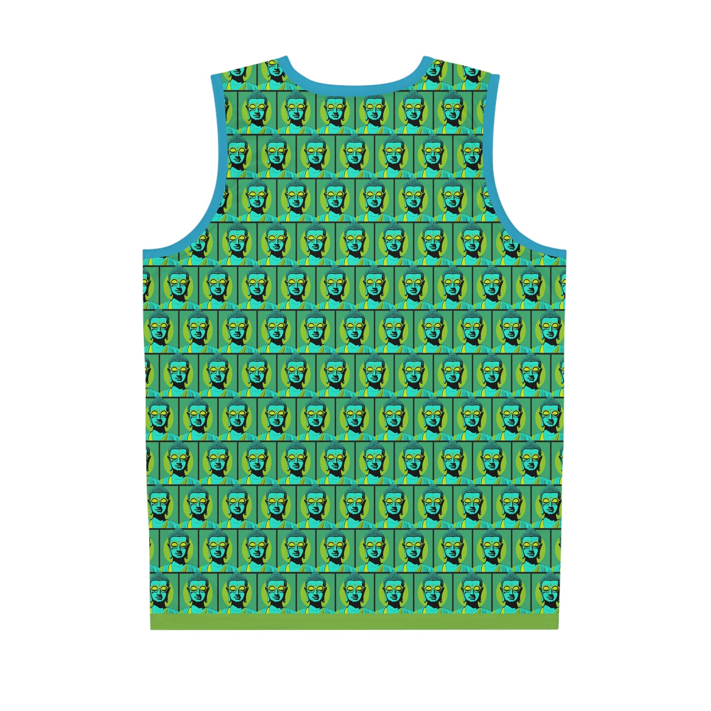 Pop Art Buddha with Shades on Peace Sleeveless Jersey