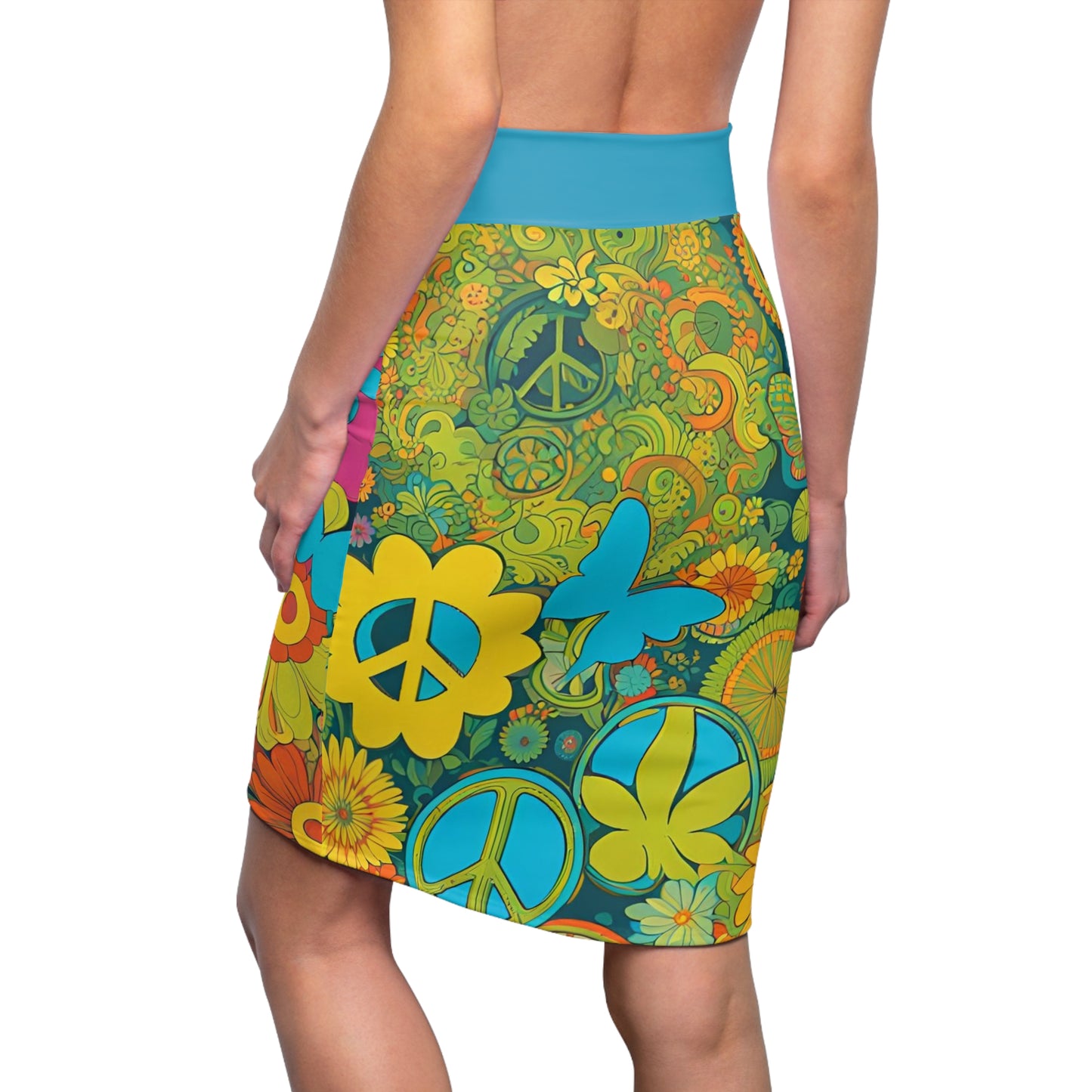 Flower Power Pencil Skirt