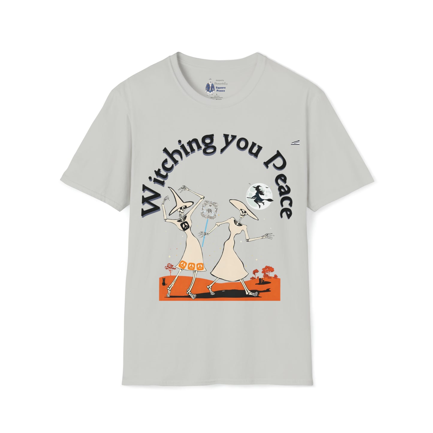 Witching You Peace T-Shirt for Halloween