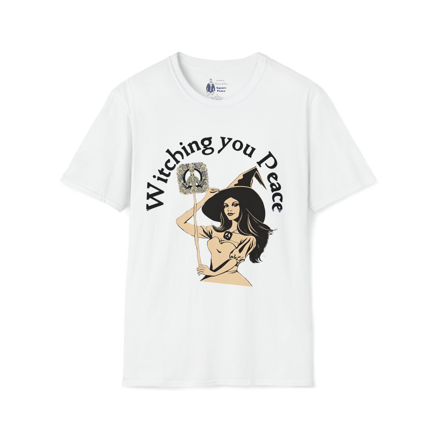 Witching You Peace T-Shirt for Halloween